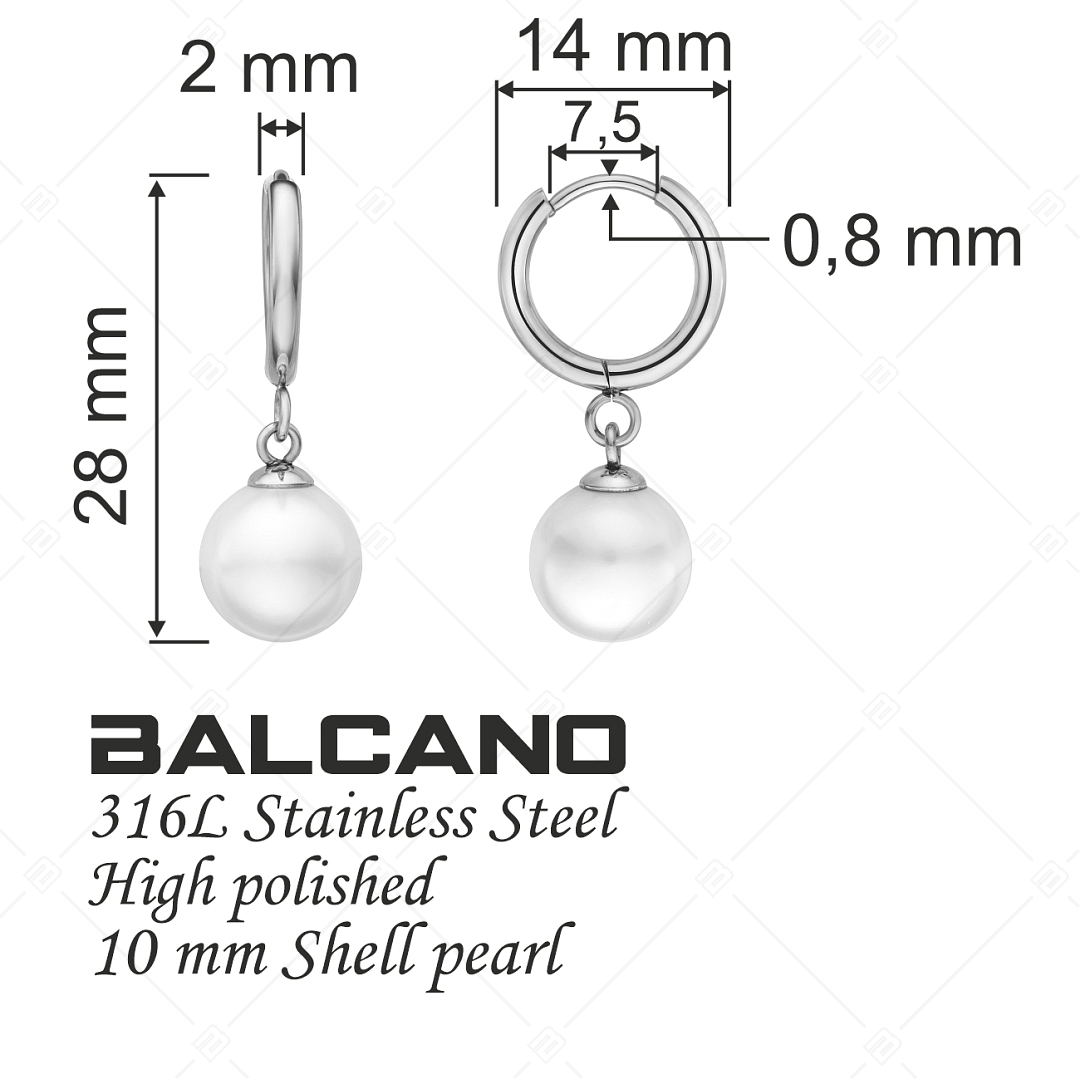 BALCANO - Ariel / Gyöngy fülbevaló magasfényű polírozással (141241BC97)