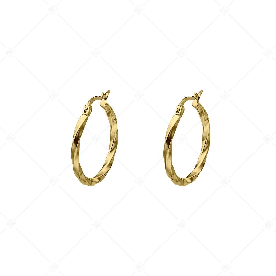 BALCANO - Marie / Nemesacél karika fülbevaló 18K arany bevonattal (141268BC88)