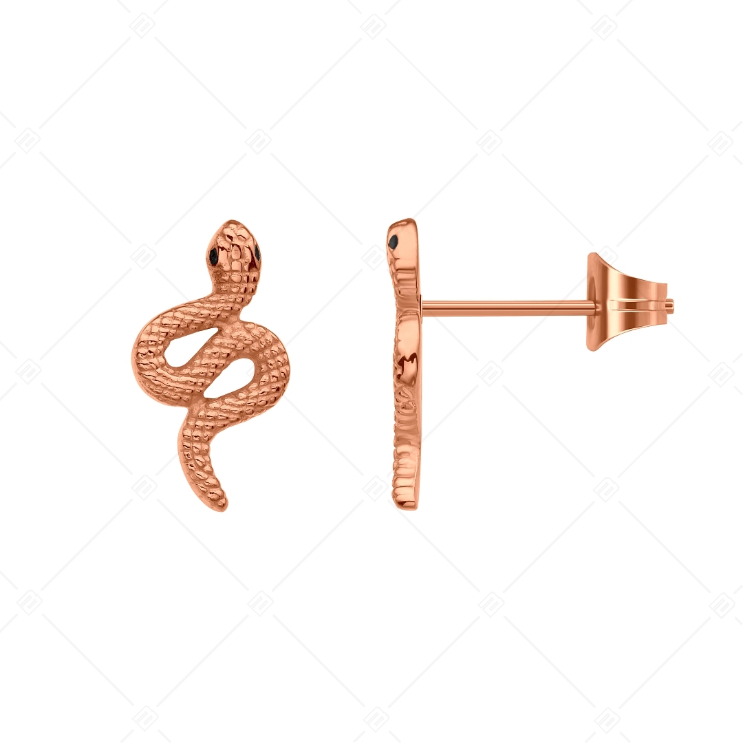 BALCANO - Serpent / Kígyó formájú fülbevaló 18K rozé arany bevonattal (141273BC96)