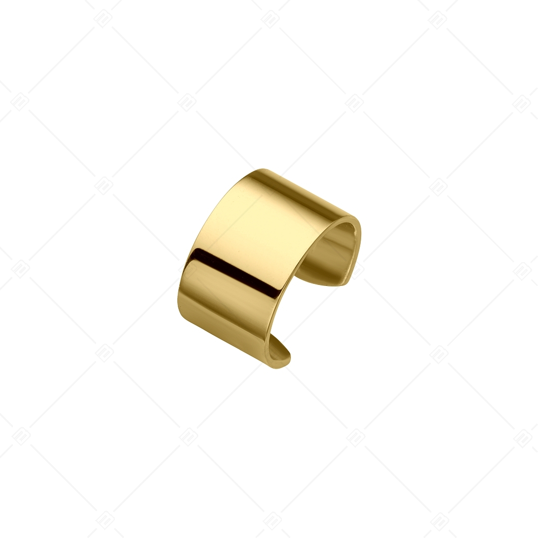 BALCANO - Lenis / Sima felületű nemesacél fülgyűrű 18K arany bevonattal (141280BC88)