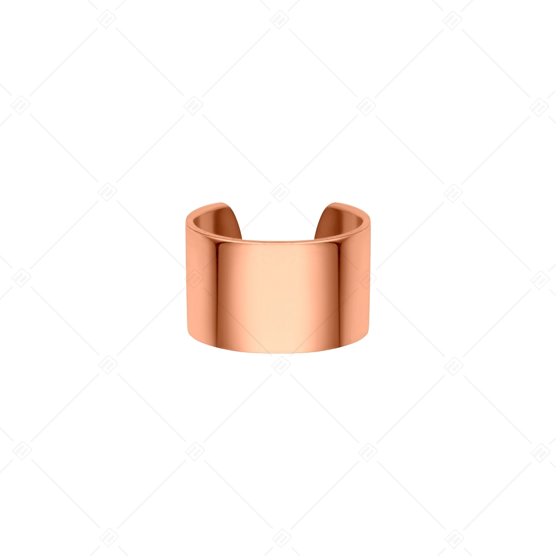 BALCANO - Lenis / Sima felületű nemesacél fülgyűrű 18K rozé arany bevonattal (141280BC96)