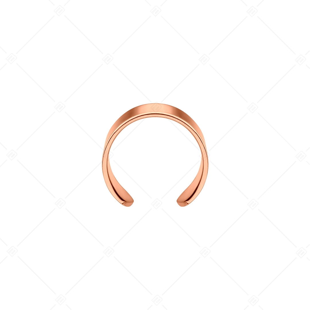 BALCANO - Lenis / Sima felületű nemesacél fülgyűrű 18K rozé arany bevonattal (141280BC96)