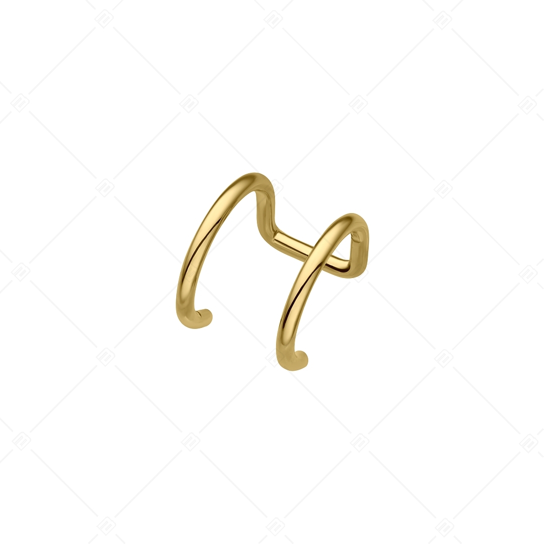BALCANO - Rua / Dupla nemesacél fülgyűrű 18K arany bevonattal (141281BC88)
