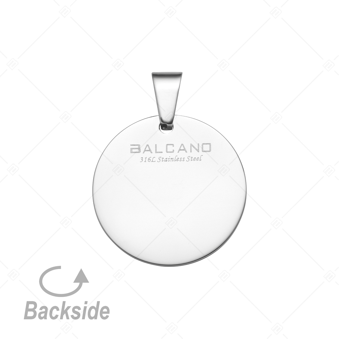 BALCANO - Kör alakú gravírozható nemesacél medál (242101EG97)