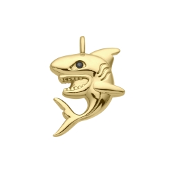 BALCANO - Shark / Cápa formájú nemesacél medál 18K arany bevonattal