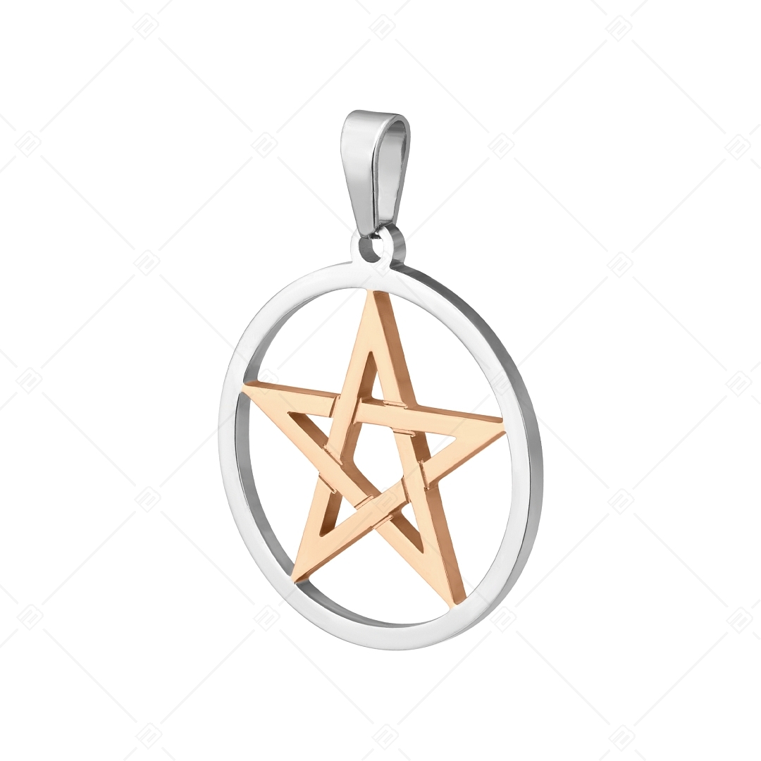 BALCANO - Pentagram / Ötágú csillag medál, 18K rozé arany bevonattal (242214BC96)