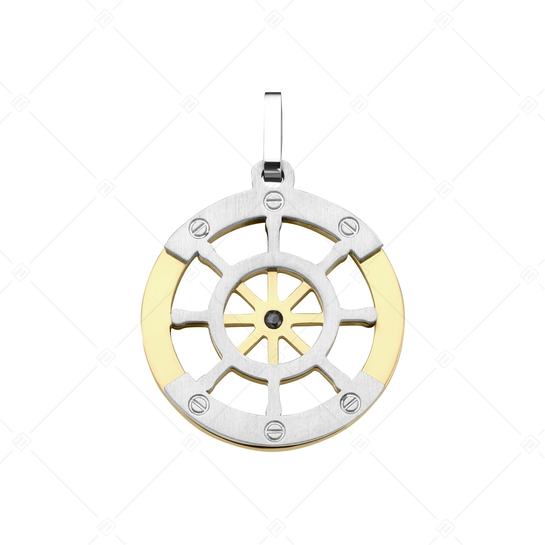 BALCANO - Sailor / Hajókormány alakú nemesacél medál, 18K arany bevonattal (242219BC88)