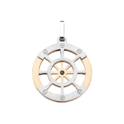 BALCANO - Sailor / Kormánykerék alakú medál, 18K rozé arany bevonattal