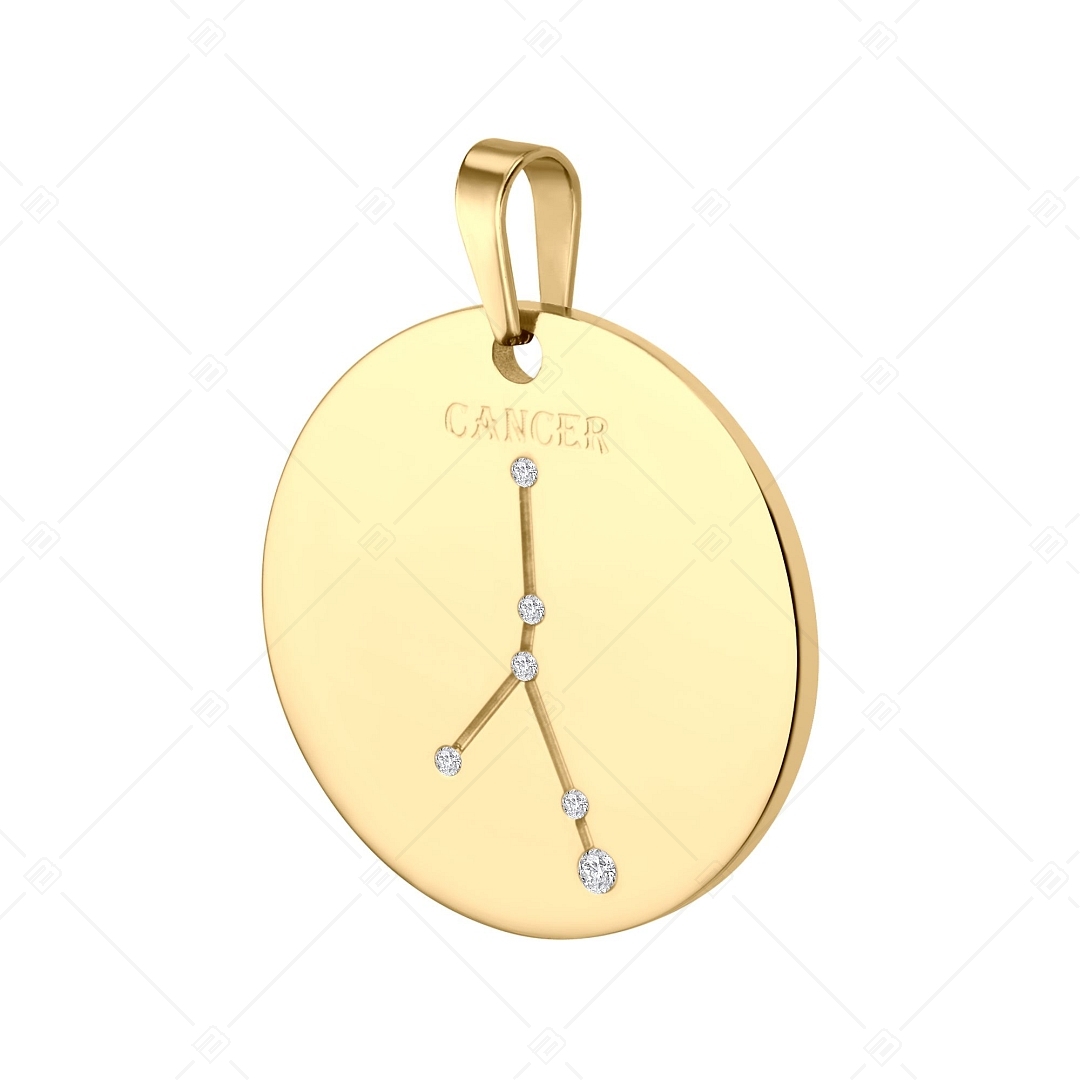 BALCANO - Zodiac / Csillagkép horoszkópos medál cirkónia drágakövekkel, 18K arany bevonattal- Rák (242221BC88)