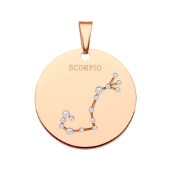 BALCANO - Zodiac / Csillagkép horoszkópos medál cirkónia drágakövekkel - Skorpió