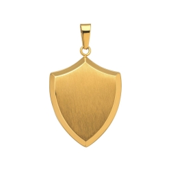 BALCANO - Shield / Pajzs formájú medál, 18K arany bevonattal