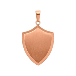 BALCANO - Shield / Pajzs formájú medál, 18K rozé arany bevonattal