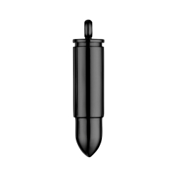BALCANO - Bullet / Pisztolygolyó, töltény medál fekete PVD bevonattal
