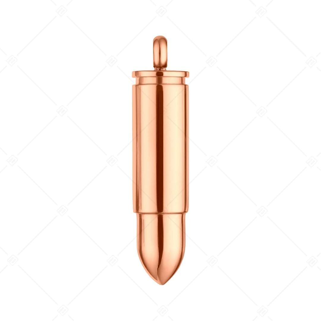 BALCANO - Bullet / Pisztolygolyó, töltény medál 18K rozé arany bevonattal