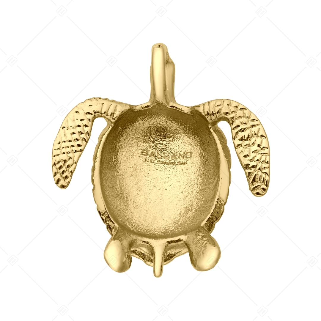 BALCANO - Turtle / Nemesacél teknősbéka medál 18K arany bevonattal (242268BC88)