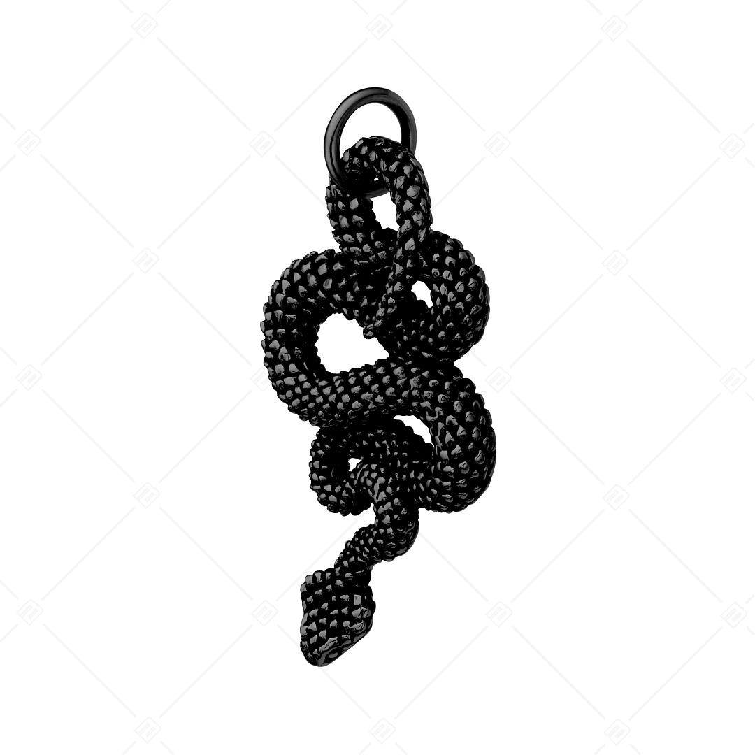 BALCANO - Serpent / Nemesacél kígyó medál fekete PVD bevonattal (242283BC11)