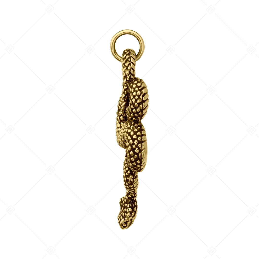 BALCANO - Serpent / Nemesacél kígyó medál 18K arany bevonattal (242283BC88)