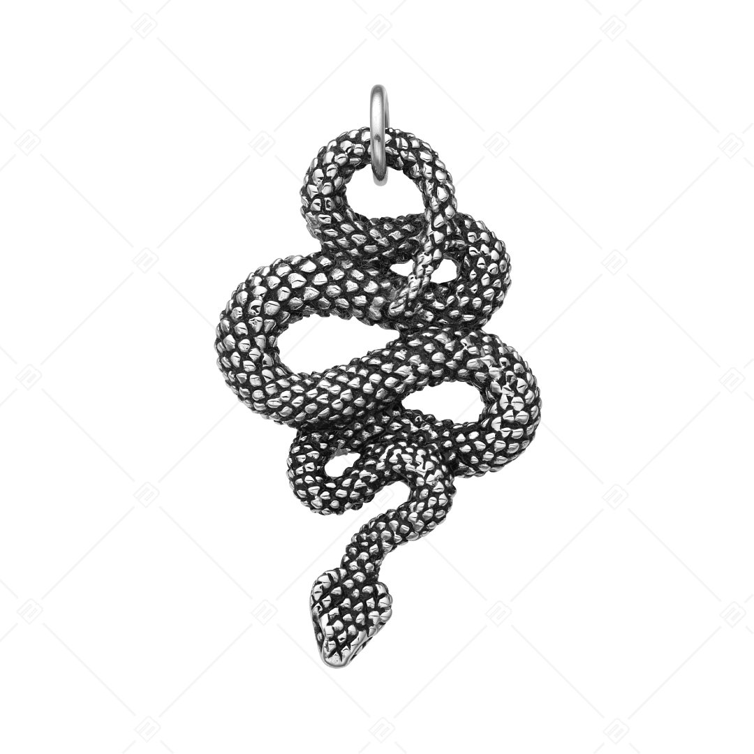 BALCANO - Serpent / Nemesacél kígyó medál magasfényű polírozással (242283BC97)