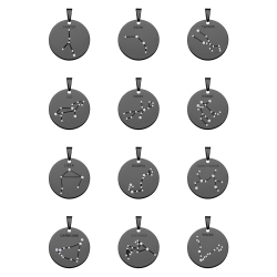 BALCANO - Zodiac / Csillagkép horoszkópos medál cirkónia drágakövekkel - 12 horoszkóp csomag