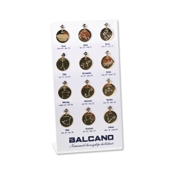 BALCANO - Zodiac / Csillagkép horoszkópos medál cirkónia drágakövekkel - 12 horoszkóp csomag