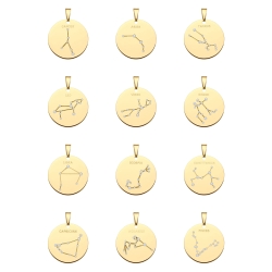 BALCANO - Zodiac / Csillagkép horoszkópos medál cirkónia drágakövekkel - 12 horoszkóp csomag