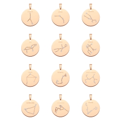 BALCANO - Zodiac / Csillagkép horoszkópos medál cirkónia drágakövekkel - 12 horoszkóp csomag