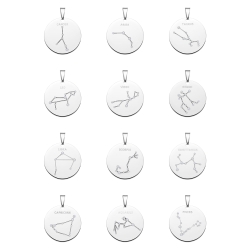 BALCANO - Zodiac / Csillagkép horoszkópos medál cirkónia drágakövekkel - 12 horoszkóp csomag