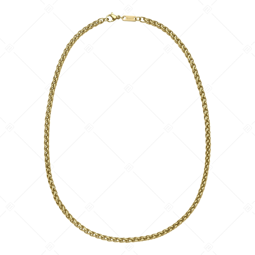BALCANO - Braided Chain / Fonott láncos nyaklánc 18K arany bevonattal - 4 mm (341216BC88)