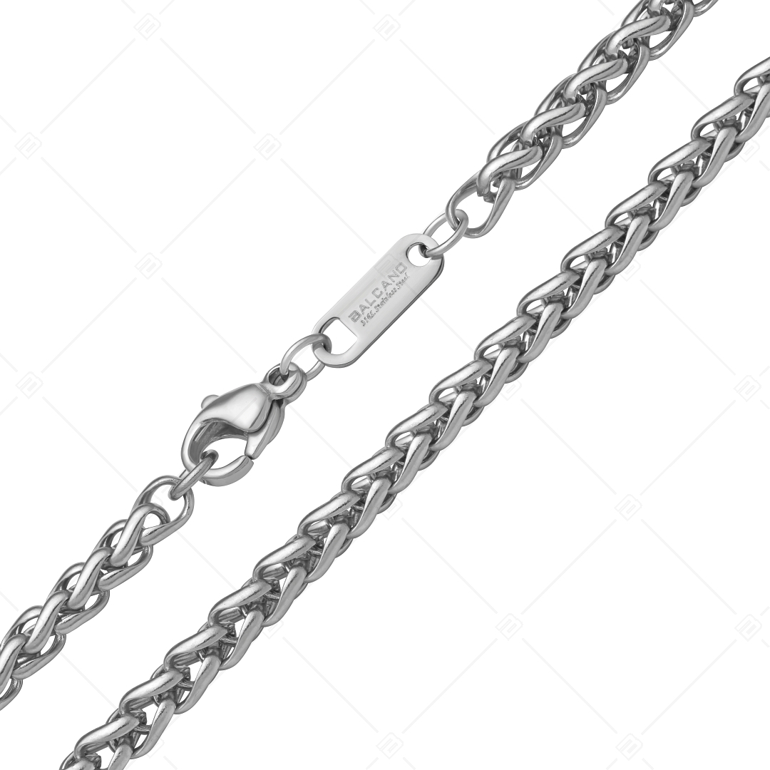 BALCANO - Braided Chain / Fonott láncos nyaklánc magasfényű polírozással - 4 mm (341216BC97)