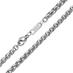 BALCANO - Braided Chain / Fonott láncos nyaklánc magasfényű polírozással - 4 mm