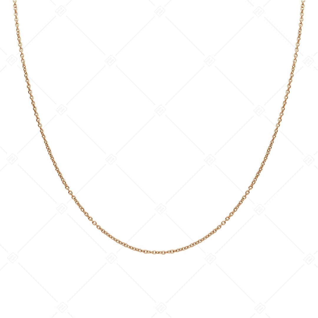BALCANO - Cable Chain / Nemesacél anker nyaklánc 18K rozé arany bevonattal - 1,5 mm (341232BC96)