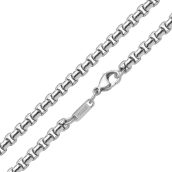 BALCANO - Rounded Venetian Chain / Kerekített szemes velencei kocka nyaklánc magasfényű polírozással - 5 mm