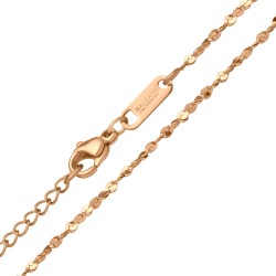 BALCANO - Twisted Serpentin / Csavart szerpentin nyaklánc 18K rozé arany bevonattal - 1,5 mm