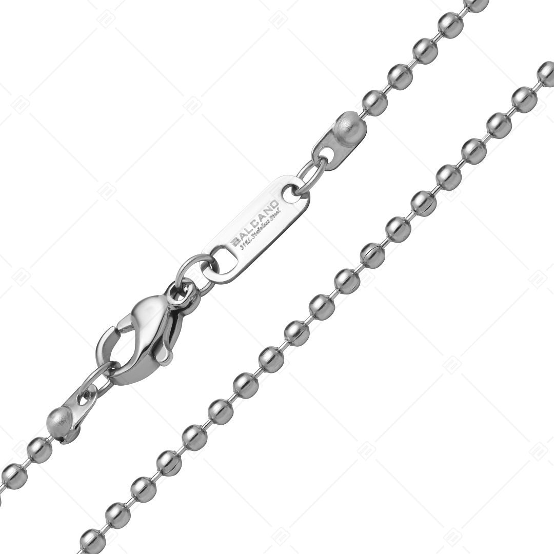 BALCANO - Ball Chain / Nemesacél bogyós nyaklánc magasfényű polírozással - 2mm (341313BC97)