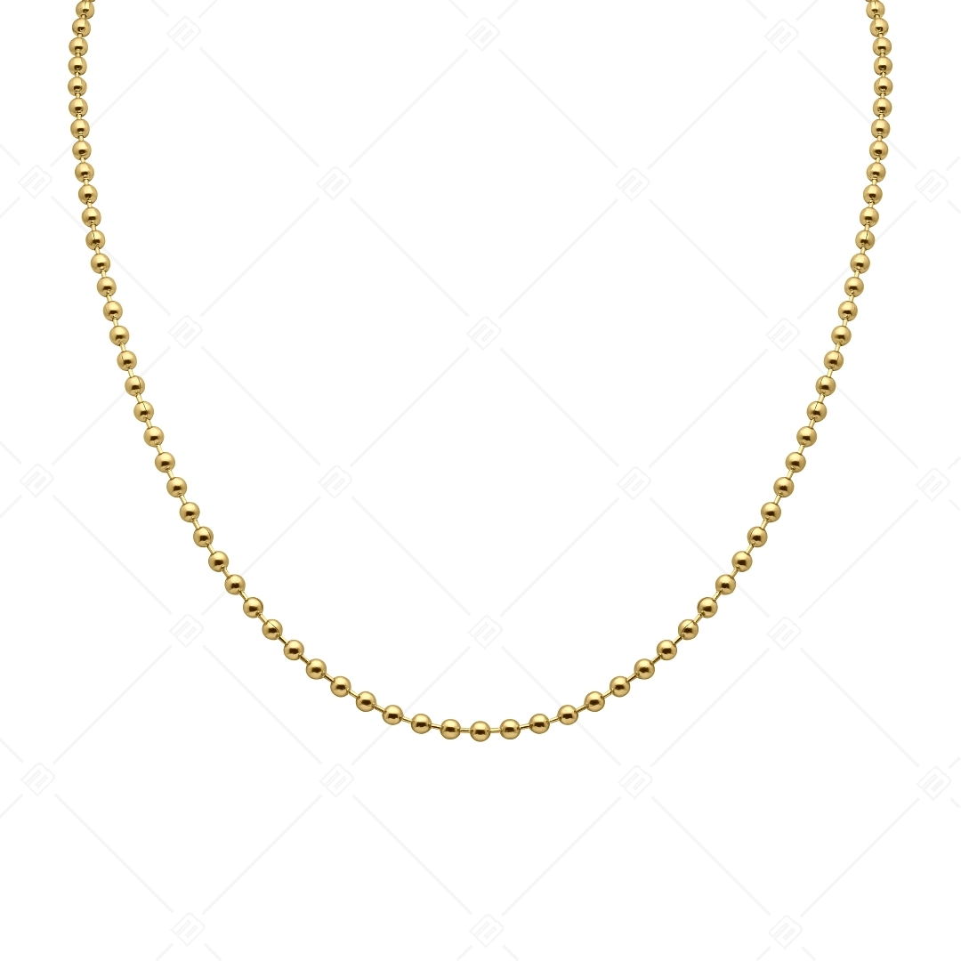 BALCANO - Ball Chain / Nemesacél bogyós nyaklánc 18K arany bevonattal - 3 mm (341315BC88)
