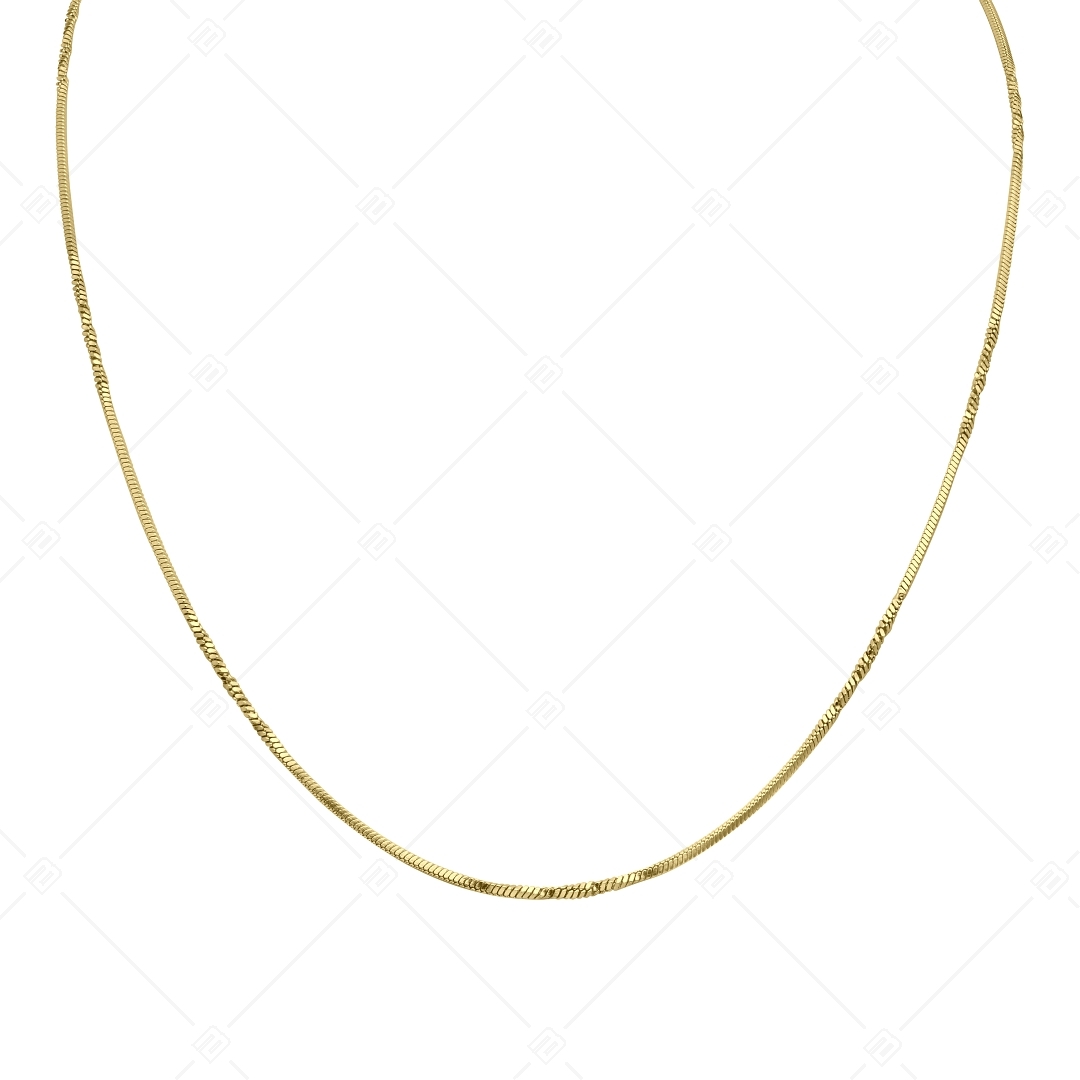 BALCANO - Fancy / Nemesacél fantázia nyaklánc 18K arany bevonattal - 1,1 mm (341370BC88)