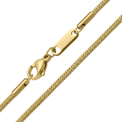 BALCANO - Foxtail / Nemesacél rókafark típusú nyaklánc 18K arany bevonattal - 1,5 mm