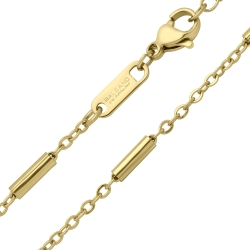BALCANO - Bar&Link Chain / Pálcás szemű nyaklánc 18K arany bevonattal