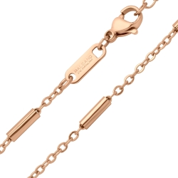 BALCANO - Bar&Link Chain / Pálcás szemű nyaklánc 18K rozé arany bevonattal