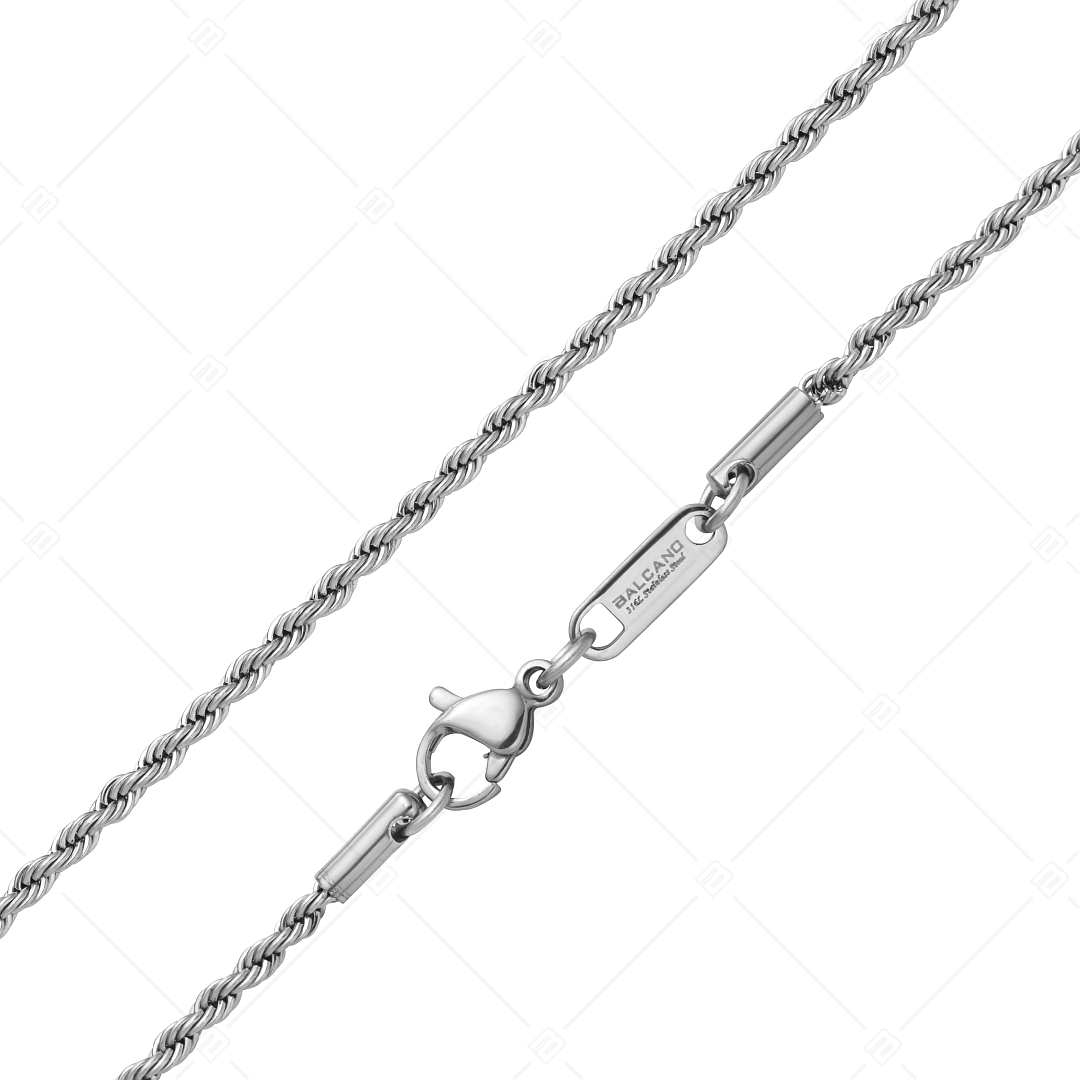 BALCANO - Rope / Kötél lánc típusú nyaklánc magasfényű polírozással - 2 mm (341433BC97)