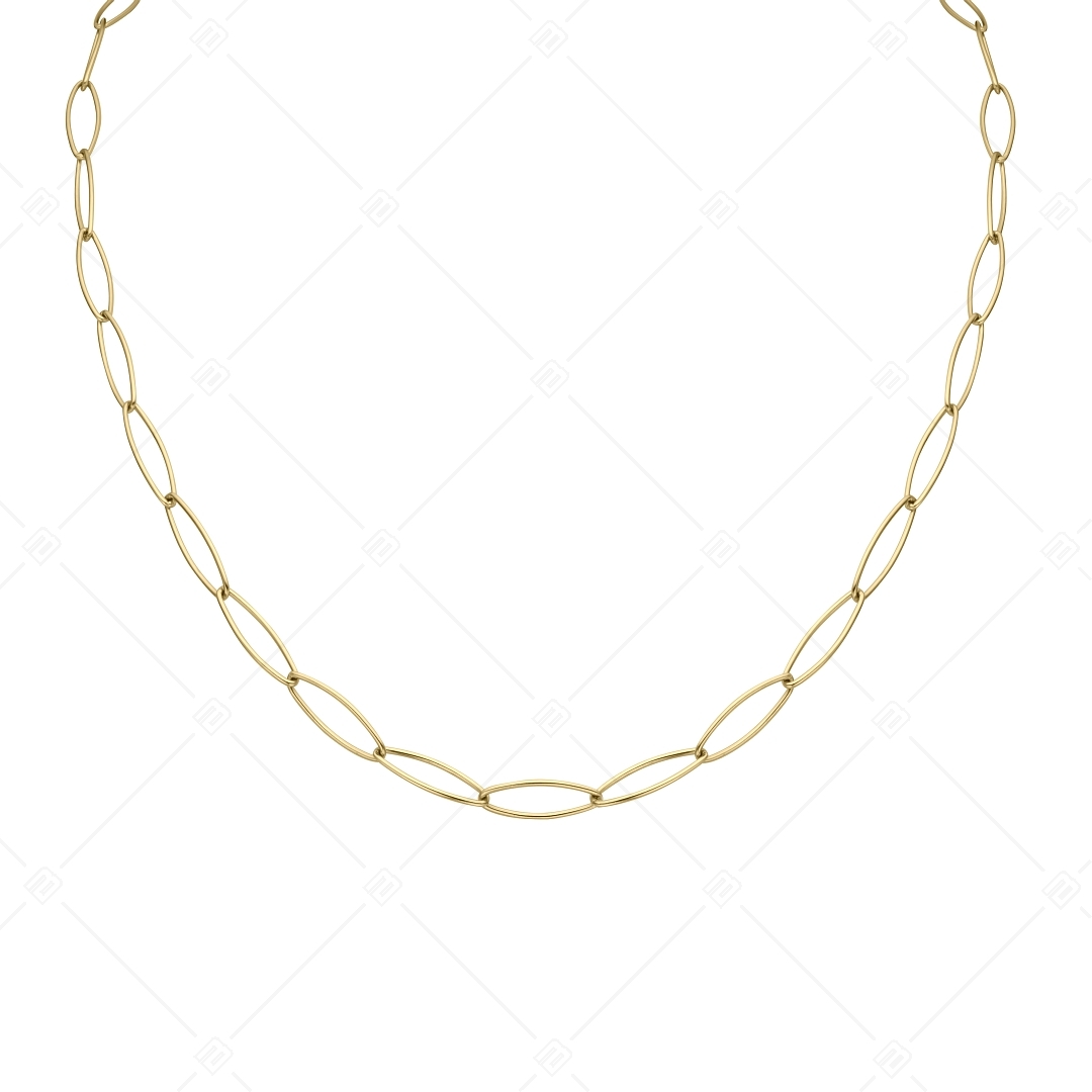 BALCANO - Marquise / Nemesacél márkíz típusú nyaklánc 18K arany bevonattal - 5 mm (341447BC88)