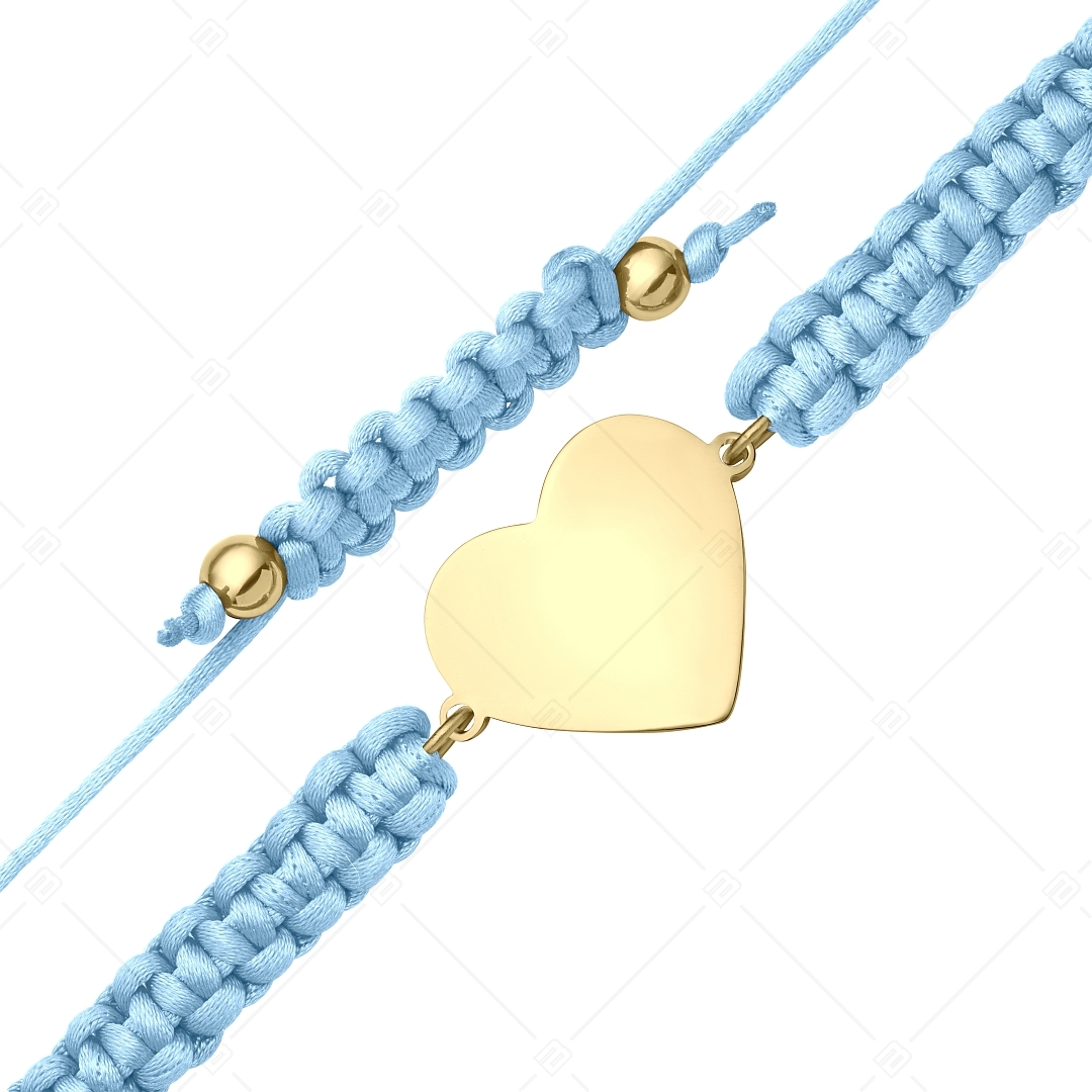 BALCANO - Friendship / Barátság karkötő szív alakú nemesacél gravírozható fejrésszel, 18K arany bevonattal (441052HM88)