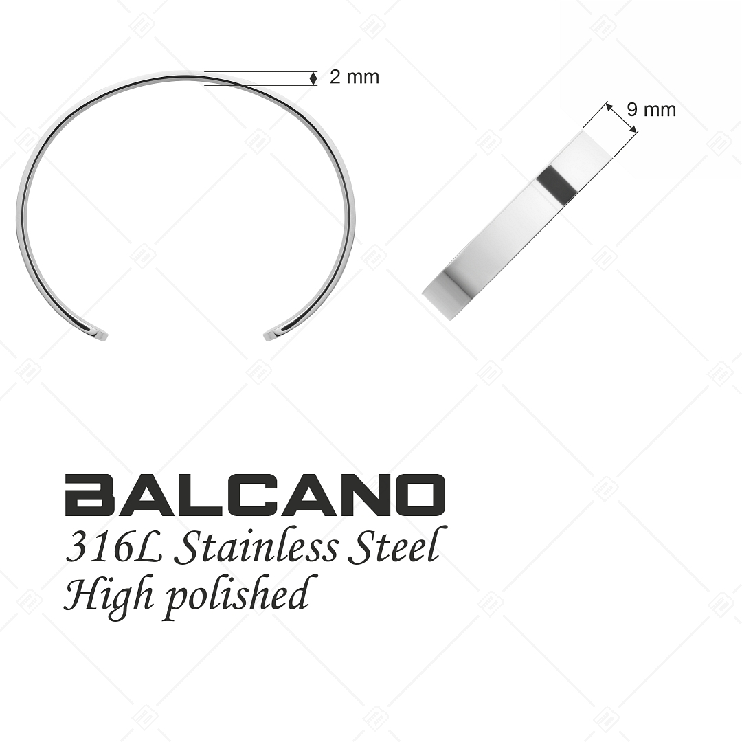 BALCANO - Alex / Nemesacél karperec magasfényű polírozással (441195BL97)