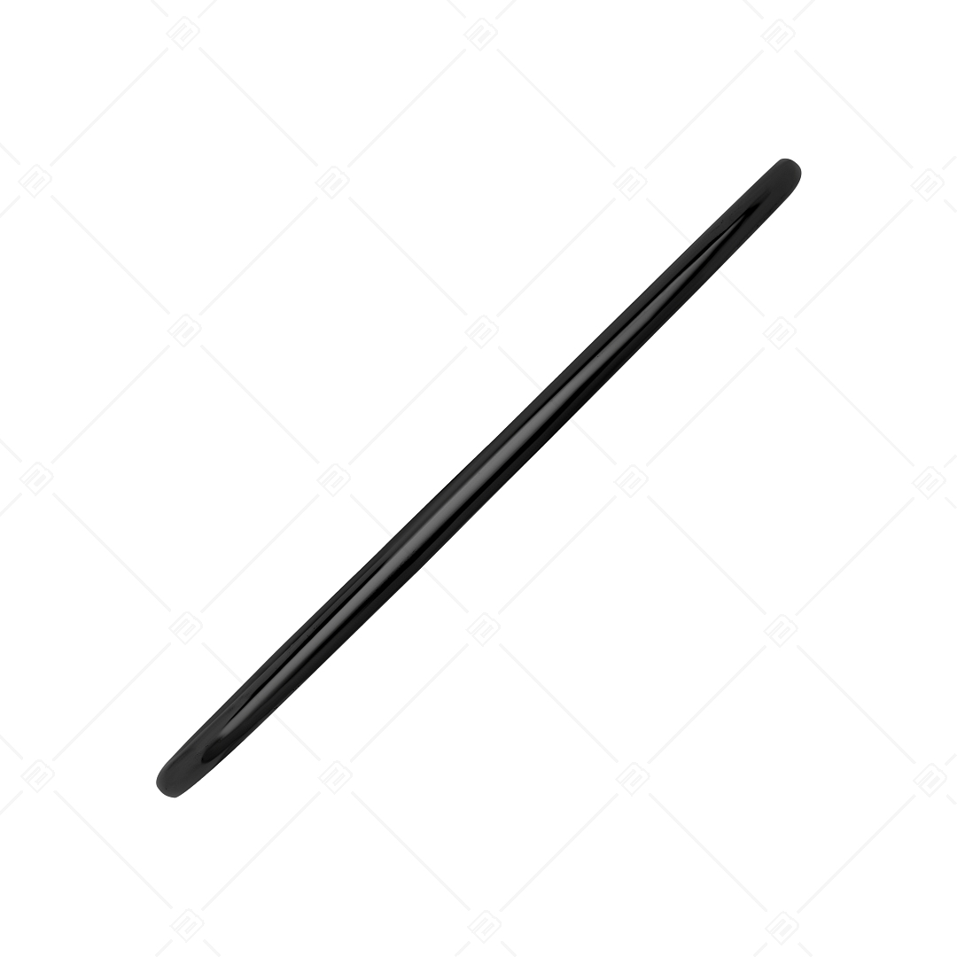 BALCANO - Simply / Klasszikus nemesacél kerek karperec, fekete PVD bevonattal - 2,5 mm (441197BC11)