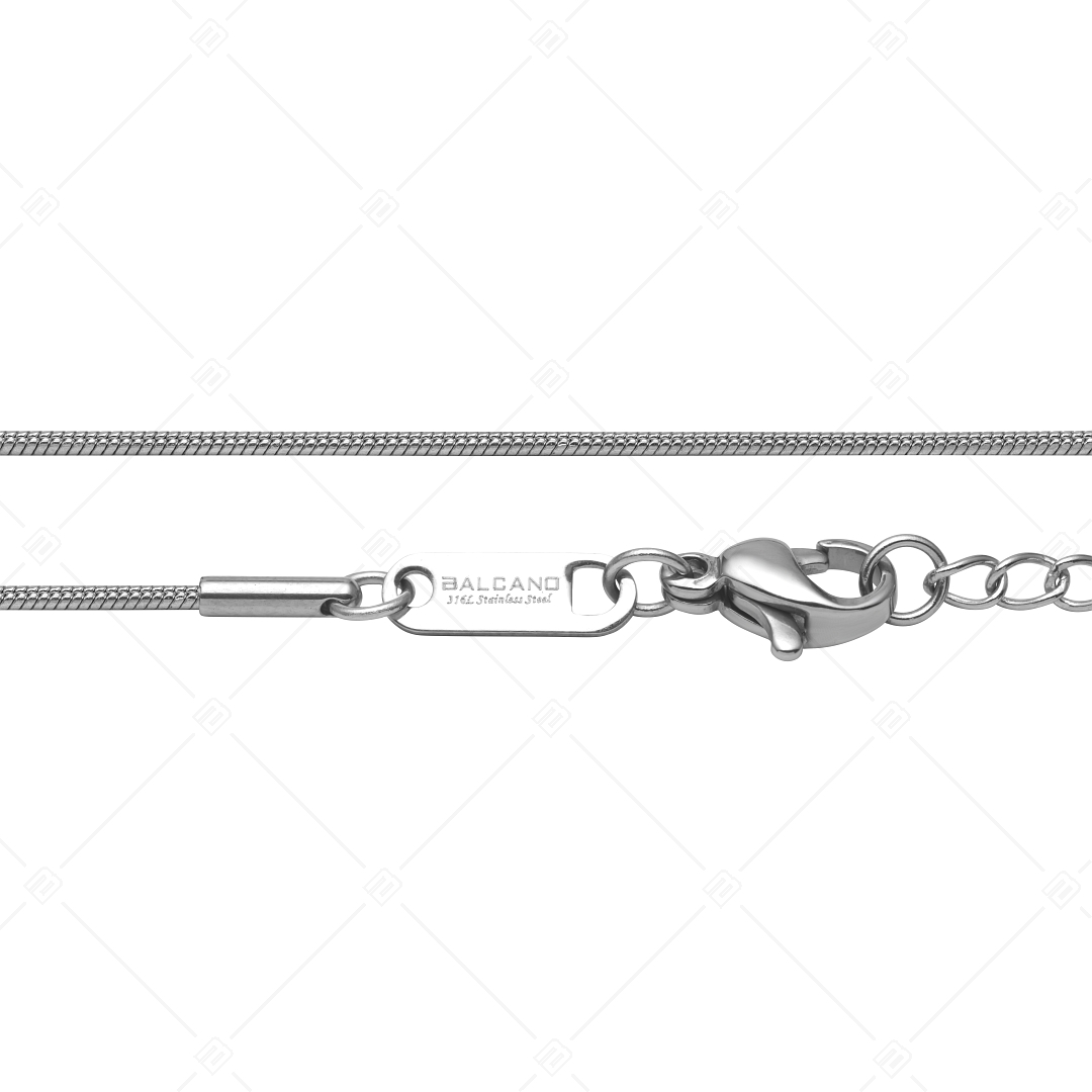 BALCANO - Snake / Nemesacél kígyólánc típusú karkötő magasfényű polírozással - 1,2 mm (441211BC97)