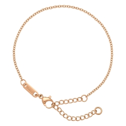 BALCANO - Cable Chain / Anker karkötő 18K rozé arany bevonattal - 1,5 mm