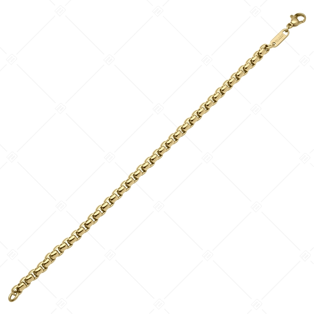 BALCANO - Round Venetian Chain / Kerekített szemes velencei kocka karkötő 18K arany bevonattal - 5 mm (441247BC88)