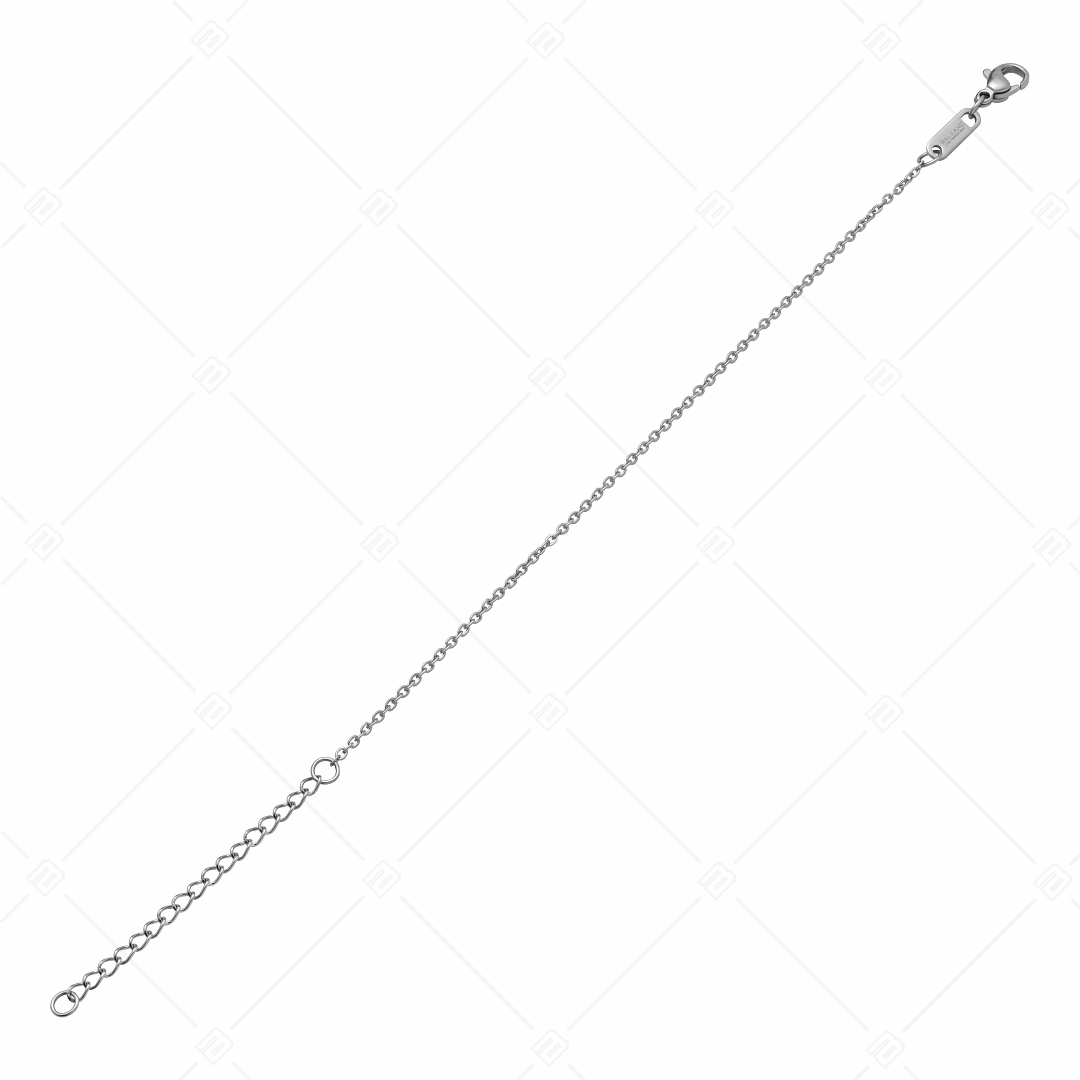 BALCANO - Flat Cable / Nemesacél lapított szemes anker karkötő magasfényű polírozással - 1,5 mm (441252BC97)