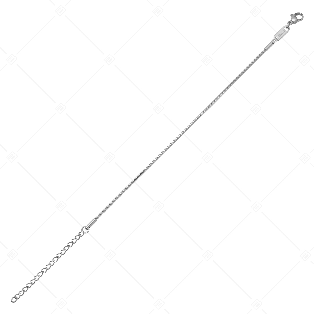 BALCANO - Square Snake Chain / Szögletes kígyólánc típusú karkötő magasfényű polírozással - 1,2 mm (441341BC97)