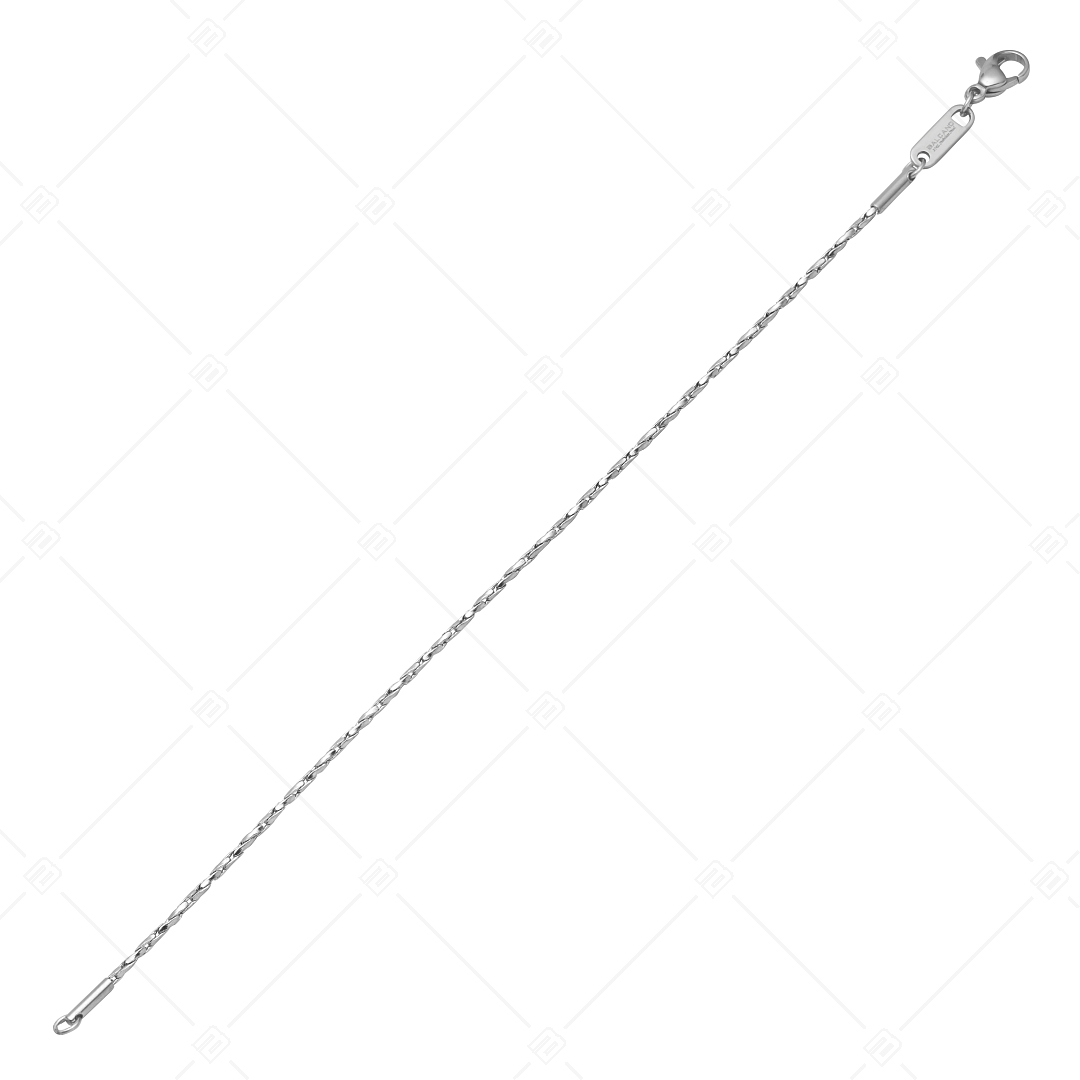BALCANO - Twisted Cobra / Nemesacél csavart kobra lánc típusú karkötő magasfényű polírozással - 1,35 mm (441361BC97)
